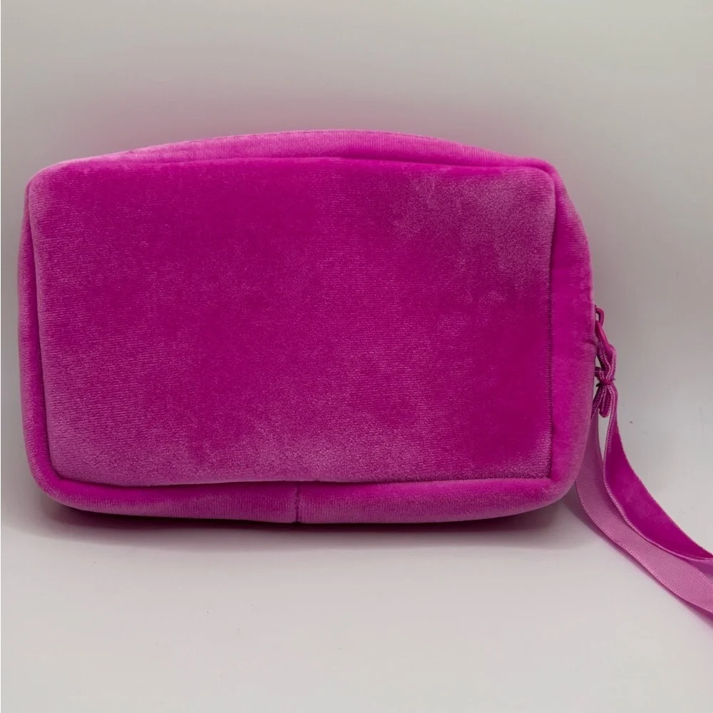 Valentino Fuchsia Velvet Cosmetic Bag - Picture 4 of 6
